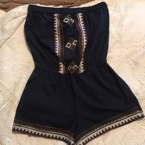 Tribal print romper